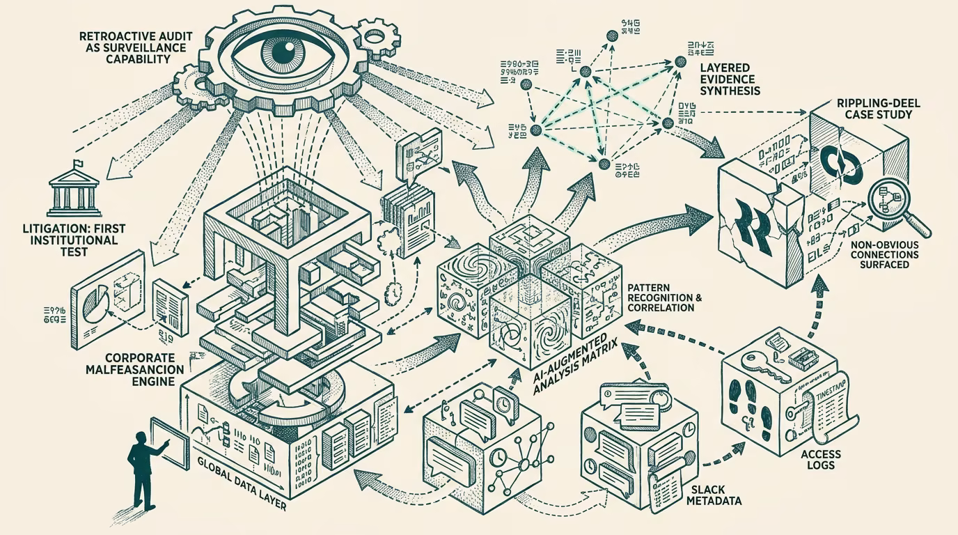 The Deel/Rippling lawsuit is the first corporate espionage case where the evidence is AI-generated data trails — by Thomas Jankowski, aided by AI
