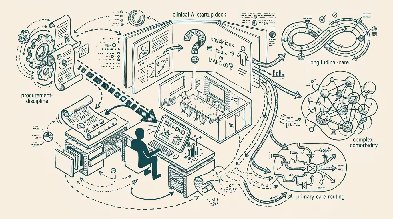 MAI-DxO is the procurement question now. Where do physicians + tools beat it? — by Thomas Jankowski, aided by AI