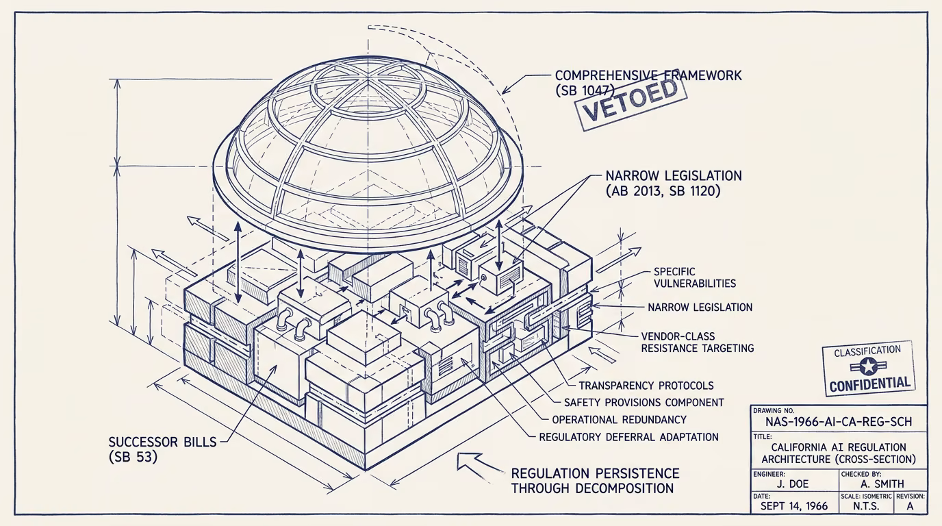 Newsom vetoed SB 1047. California AI regulation will return and it will look different when it does — by Thomas Jankowski, aided by AI